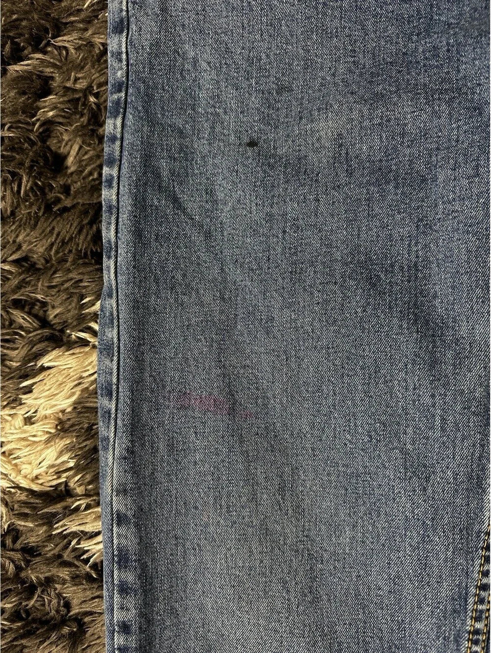 Levis 505 Straight Leg Jeans Mens W32 L36 Blue Denim Red Tab Classic Fit